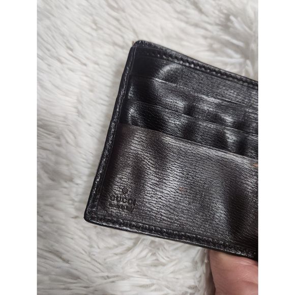 Men's Bi-Fold Gucci Monogram Logo Wallet ~ Authentic - Picture 4 of 10